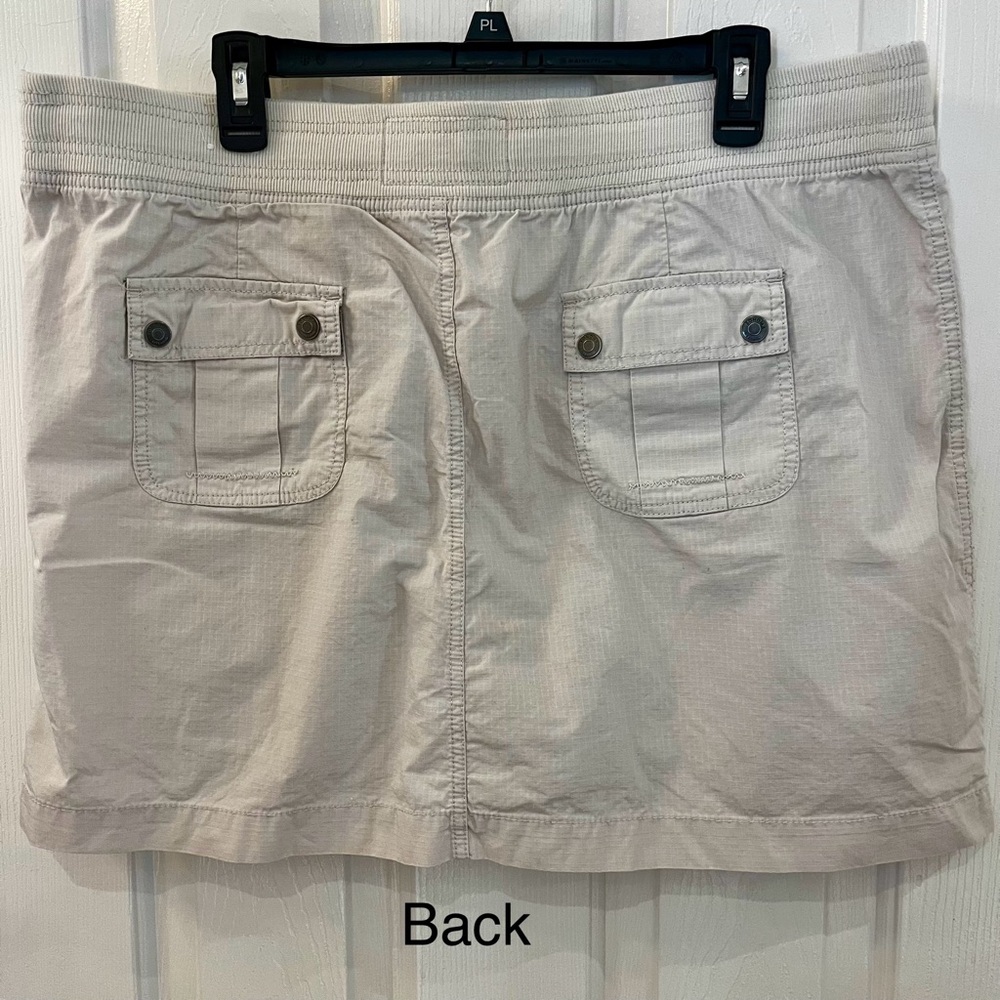 New Sonoma Cargo Khaki Skirt Skort, Sz XL - Picture 2 of 6